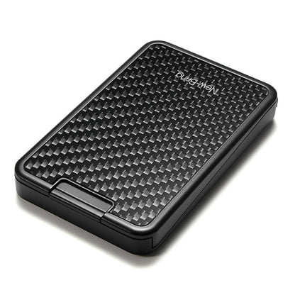 New-Bring  Carbon Fiber Metal Card Holder Male Personality Card Holder Anti-Theft  RFID Ultra-Thin Small Card Box(Black) - free shipping - PMC Jewellery - Order now!