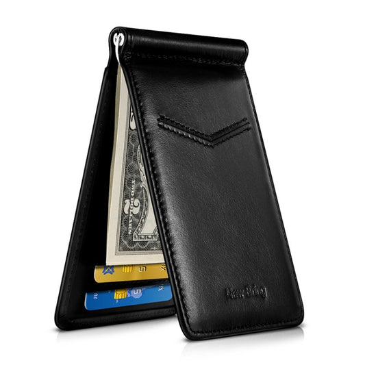 New-Bring Anti-Theft RFID Card Holder Men Ultra-Thin Card Holder Multi-Card Position ID Leather Case(Black) - free shipping - PMC Jewellery - Order now!