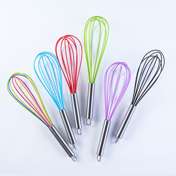 Silicone Egg Beater Home Egg Mixer Kitchen Gadgets Cream Baking Tools, Colour: 12 inch Colorful - Stirrer & Squeezer by PMC TechLife | Online Shopping South Africa | PMC TechLife