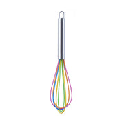 Silicone Egg Beater Home Egg Mixer Kitchen Gadgets Cream Baking Tools, Colour: 10 inch Colorful