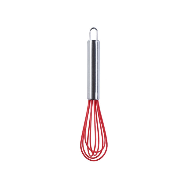 Silicone Egg Beater Home Egg Mixer Kitchen Gadgets Cream Baking Tools, Colour: 8 inch Red - Stirrer & Squeezer by PMC TechLife | Online Shopping South Africa | PMC TechLife