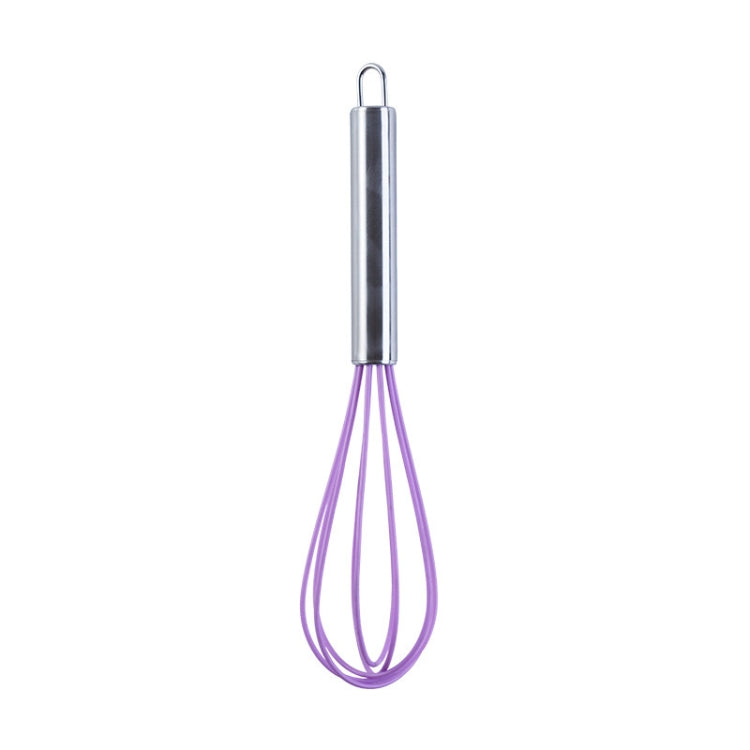 10 PCS Silicone Egg Beater Home Egg Mixer Kitchen Gadgets Cream Baking Tools, Colour: 10 inch Purple - free shipping - PMC TechLife - Order now!
