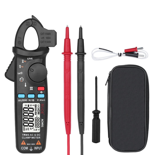 BSIDE ACM91 Digital Clamp Meter AC/DC Current 1mA True RMS Auto Range  Capacitor Tester Multimeter(Black) - Digital Multimeter by BSIDE | Online Shopping South Africa | PMC Jewellery | Buy Now Pay Later Mobicred