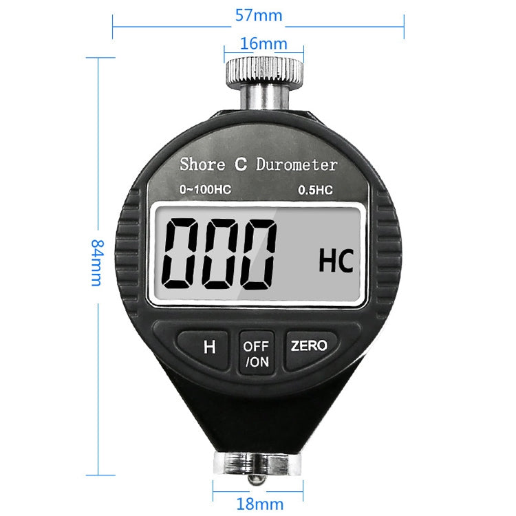 Electronic Digital Display Hard Meter Plastic Rubber Silicone Tire Hardness Meter, Model: 0-100HD D - Measuring Tools by PMC TechLife | Online Shopping South Africa | PMC TechLife