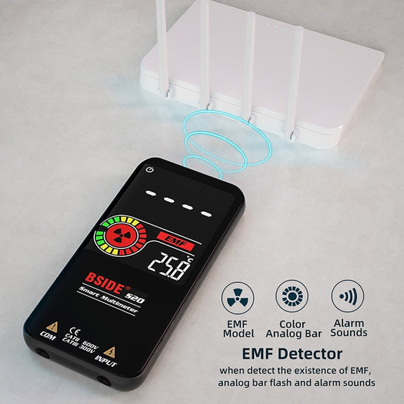 BSIDE S20 Intelligent Large Screen Electromagnetic Radiation Multimeter Tester