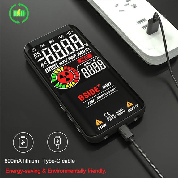 BSIDE S20 Intelligent Large Screen Electromagnetic Radiation Multimeter Tester