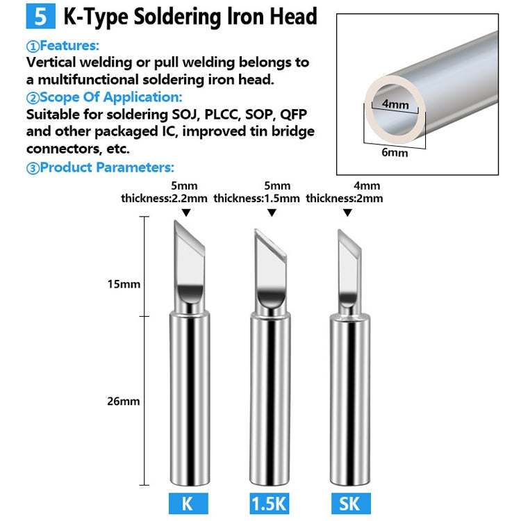 17 PCS / Set Soldering Tips 936 Soldering Station Pure Copper Soldering Iron Tips Lead-Free Soldering Iron Tips - free shipping - PMC Jewellery - Order now!