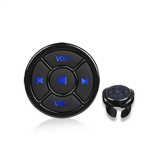 Car Mobile Phone Remote Control Bluetooth Wireless Multimedia Button Remote Control Music Playback Selfie, Colour: Black With Buckle - Bluetooth Car Kits by PMC Jewellery | Online Shopping South Africa | PMC Jewellery | Buy Now Pay Later Mobicred
