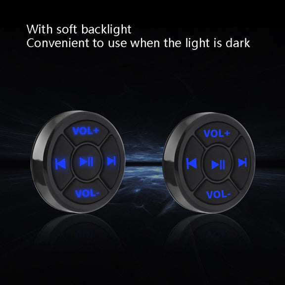 Car Mobile Phone Remote Control Bluetooth Wireless Multimedia Button Remote Control Music Playback Selfie, Colour: Black With Buckle