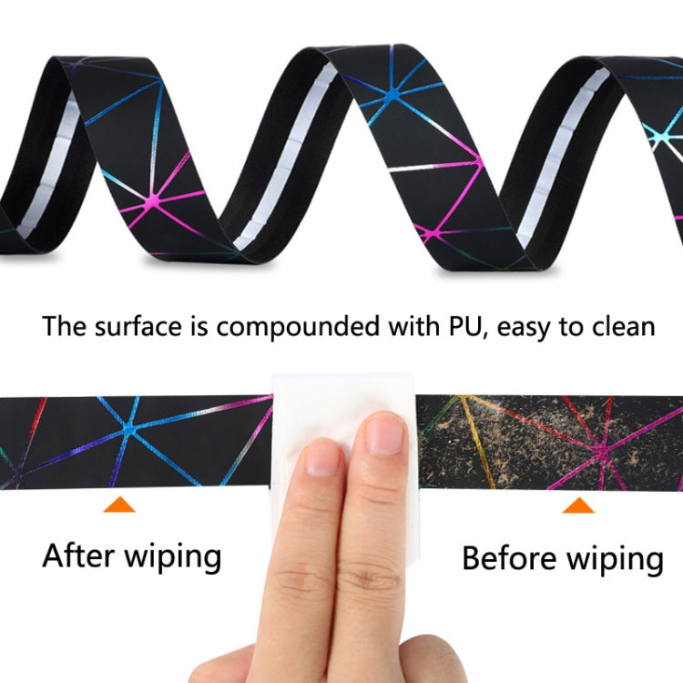 1 Pair WEST BIKING YP0804059 Road Bike Color Line Bar Belt PU Non-Slip Riding Bar Belt(Blue Black) - Decorative Accessories by WEST BIKING | Online Shopping South Africa | PMC TechLife | Buy Now Pay Later Mobicred