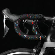 1 Pair WEST BIKING YP0804059 Road Bike Color Line Bar Belt PU Non-Slip Riding Bar Belt(Pure Black)