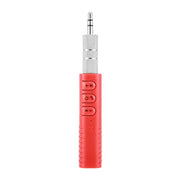 H-139 3.5mm Lavalier Bluetooth Audio Receiver with Metal Adapter(Red)
