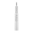 H-139 3.5mm Lavalier Bluetooth Audio Receiver with Metal Adapter(White) - Audio Receiver Transmitter by PMC TechLife | Online Shopping South Africa | PMC TechLife