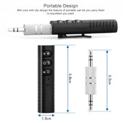 H-139 3.5mm Lavalier Bluetooth Audio Receiver with Metal Adapter(White)