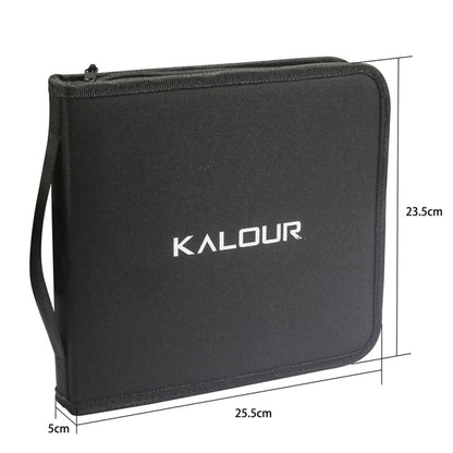 KALOLR YW-PC083  83 in 1 Portable Sketch Tool Water-Soluble Color Lead Metal Color Lead Combination Sketch Drawing Set(Black) - free shipping - PMC Jewellery - Order now!