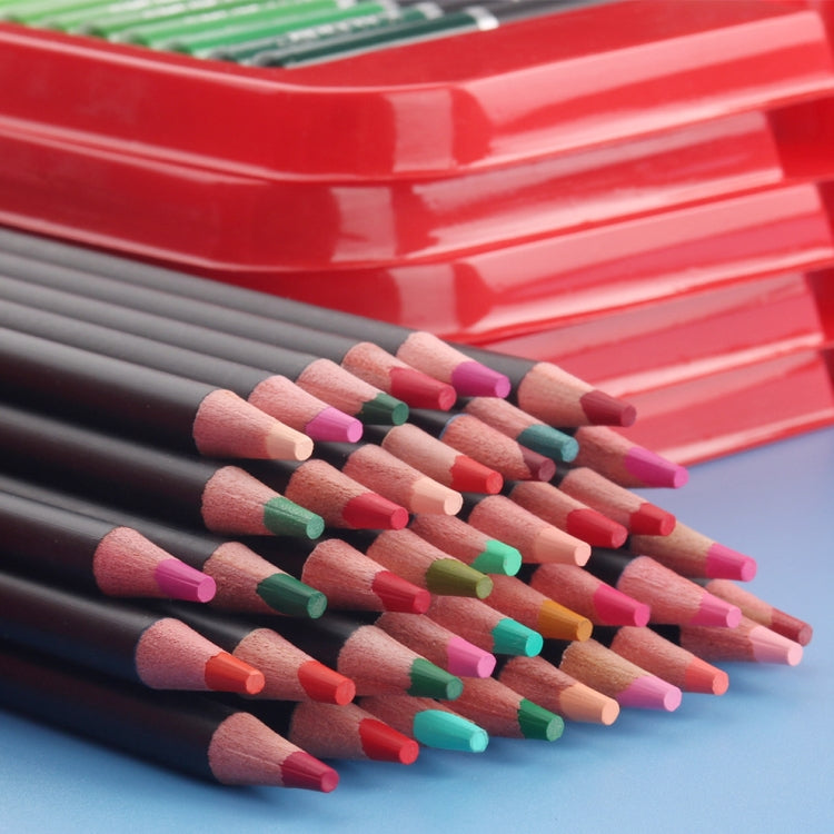 KALOUR 180 Colors Color Lead Set Painted Pencils Art Painting Supplies(Iron Box)