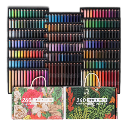 BRUTFUNER 520 Colors Color Lead Set Art Painting Oily Hand-Painted Color Lead(Gift Box Packaging) - free shipping - PMC Jewellery - Order now!