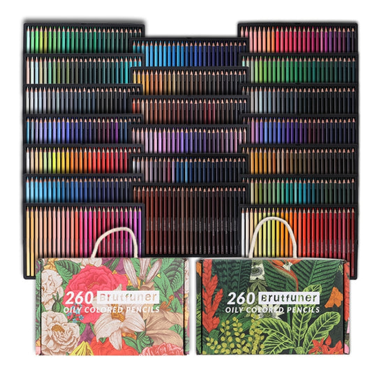 BRUTFUNER 520 Colors Color Lead Set Art Painting Oily Hand-Painted Color Lead(Gift Box Packaging) - free shipping - PMC Jewellery - Order now!