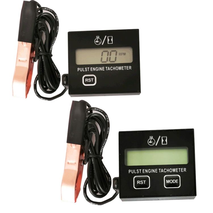 ZSB-03 Chain Saw Tachometer Gasoline Engine Lawn Mower High Tachometer Digital Display Induction Pulse Tachometer, Specification: Double Button Clip Version - free shipping - PMC Jewellery - Order now!