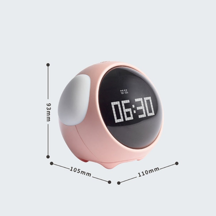 Cartoon Smart Alarm Clock For Children Bedroom Bedside LED Lamp Charging Electronic Digital Clock, Colour: Pink (Expression Version) - free shipping - PMC TechLife - Order now!