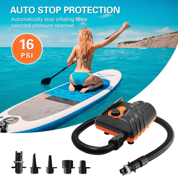 HT-785 SUP Paddle Board 16PSI High Pressure Car Inflatable Pump 12V Electric Air Pump With 6 Connectors - Inflatable Pump by PMC TechLife | Online Shopping South Africa | PMC TechLife