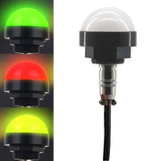 24V Safety Three-Color Warning Light Alarm LED Hemispherical Water-resistant Indicator(Audible)