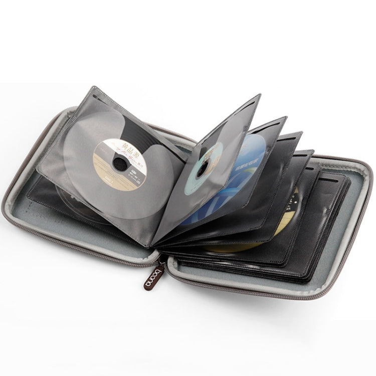 Baona BN-F021 Car Home DVD CD Storage Bag Game CD Storage Bag For PS4(Grey) - Bags by Baona | Online Shopping South Africa | PMC TechLife | Buy Now Pay Later Mobicred