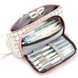 Angoo Large Capacity Pencil Case Cute Canvas Stationery Bag, Color: Black White In The Palm - free shipping - PMC TechLife - Order now!