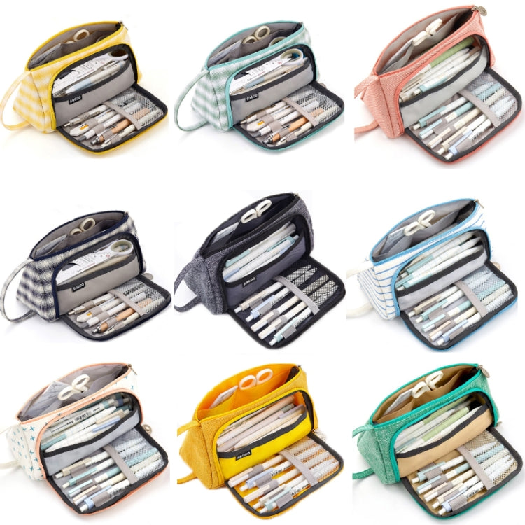 Angoo Large Capacity Pencil Case Cute Canvas Stationery Bag, Color: Daisy - Pen Holder by Angoo | Online Shopping South Africa | PMC Jewellery | Buy Now Pay Later Mobicred