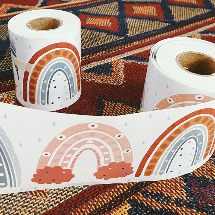 CM2107018 Border Sticker Blackboard Rainbow Sticker Bohemian Sticker, Size: 20mx7.6cm - Tape & Solid glue by PMC TechLife | Online Shopping South Africa | PMC TechLife