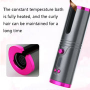 Portable USB Charging Wireless Curler Lazy Automatic Curling Rod(Patented Gray)