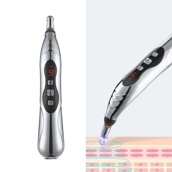 Circulating Energy Automatic Point Finding Meridian Pen Home Pain Electronic Acupuncture Pen Specifications： 3 Head Color Box (Charging Model)