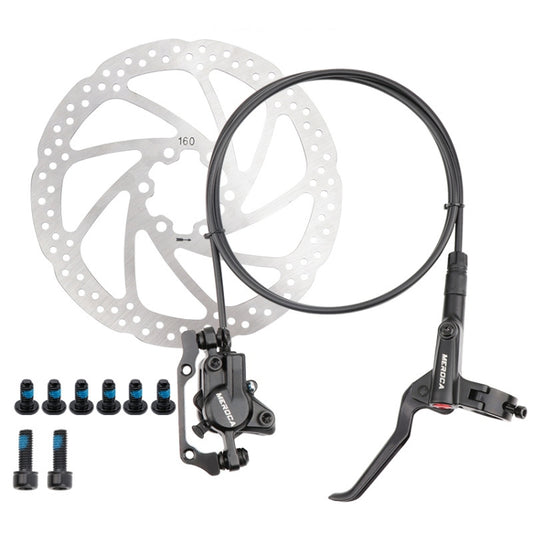 Meroca M800 Bicycle Brake Mountain Bike Universal Bilateral Brake Oil Pressure Disc Brake, Style: Left Back 1400mm + Disc Brake - Bicycle Brake Parts by Meroca | Online Shopping South Africa | PMC Jewellery | Buy Now Pay Later Mobicred