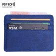 KT1002 RFID Function Lizard Pattern Bank Card Holder PU Business Card Case(Blue) - Antimagnetic RFID Package by PMC TechLife | Online Shopping South Africa | PMC TechLife | Buy Now Pay Later Mobicred