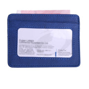 KT1002 RFID Function Lizard Pattern Bank Card Holder PU Business Card Case(Blue)