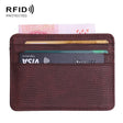 KT1002 RFID Function Lizard Pattern Bank Card Holder PU Business Card Case(Brown) - Antimagnetic RFID Package by PMC TechLife | Online Shopping South Africa | PMC TechLife | Buy Now Pay Later Mobicred