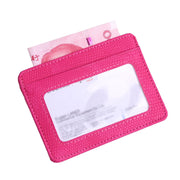 KT1002 RFID Function Lizard Pattern Bank Card Holder PU Business Card Case(Red)