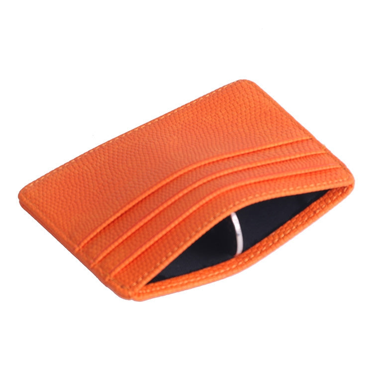 KT1002 RFID Function Lizard Pattern Bank Card Holder PU Business Card Case(Brown)