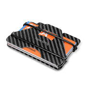 New Bring Metal Card Holder Anti-Demagnetization Anti-Theft Brush Anti-RFID Card Holder Ultra-Thin Card Holder Men Wallet(Carbon Fiber)