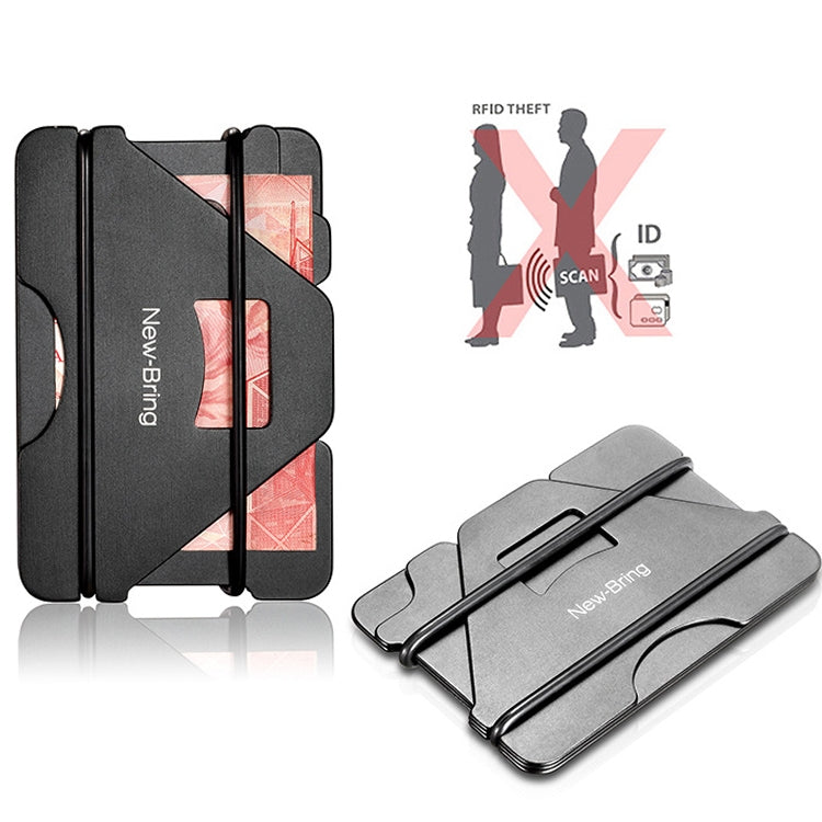 New Bring Metal Card Holder Anti-Demagnetization Anti-Theft Brush Anti-RFID Card Holder Ultra-Thin Card Holder Men Wallet(Carbon Fiber)