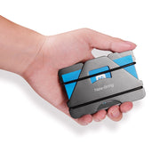 New Bring Metal Card Holder Anti-Demagnetization Anti-Theft Brush Anti-RFID Card Holder Ultra-Thin Card Holder Men Wallet(Carbon Fiber)