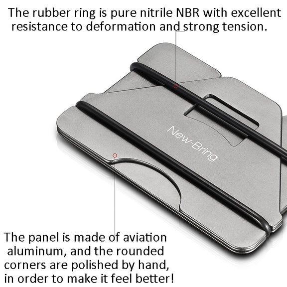 New Bring Metal Card Holder Anti-Demagnetization Anti-Theft Brush Anti-RFID Card Holder Ultra-Thin Card Holder Men Wallet(Carbon Fiber)
