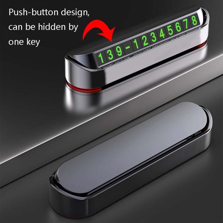 Hidden Parking Number Card Nightlight Number Button Parking Number Card, Style: Neutral (White) - Parking Card by PMC TechLife | Online Shopping South Africa | PMC TechLife