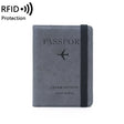 RFID Travel Passport Card Bag Elastic Band Protective Case(Gray) - free shipping - PMC TechLife - Order now!