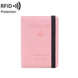 RFID Travel Passport Card Bag Elastic Band Protective Case(Pink) - free shipping - PMC TechLife - Order now!