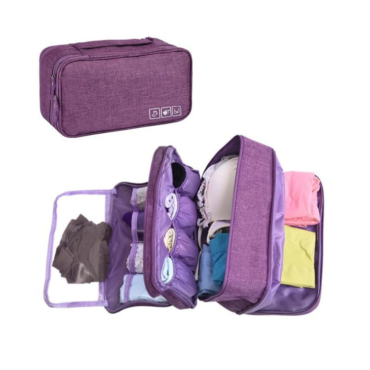 Travel Waterproof Storage Bag Underwear Storage Finishing Bag(Violet) - Storage Bags by PMC TechLife | Online Shopping South Africa | PMC TechLife