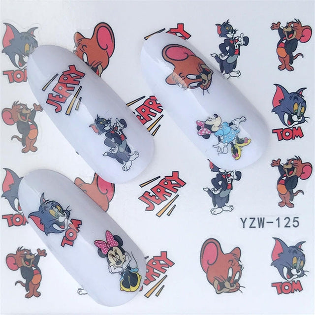 10 PCS Summer Colorful Nail Sticker Water Transfer Nail Decorations(YZW-125) - Nail Stickers by PMC TechLife | Online Shopping South Africa | PMC TechLife