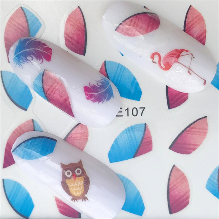 10 PCS Summer Colorful Nail Sticker Water Transfer Nail Decorations(YZW-1554) - Nail Stickers by PMC TechLife | Online Shopping South Africa | PMC TechLife