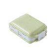6 PCS C1617 Portable Dispensing Sealed Pill Box Wheat Straw Large-capacity Storage Box(Green) - free shipping - PMC TechLife - Order now!