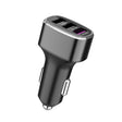 Three USB Ports Car Fast Charging Charger For Huawei/For OPPO/VIVO/OnePlus And Other Flash Charging, Model: GT680 Gray - Car Charger by PMC TechLife | Online Shopping South Africa | PMC TechLife